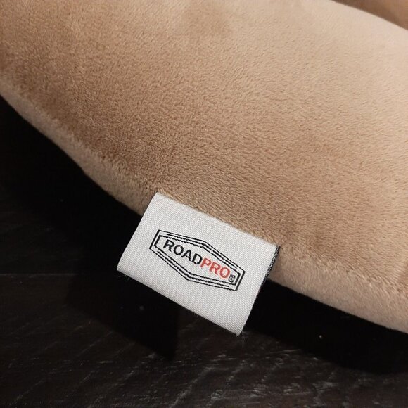 3/$20 Road Pro Neck Pillow Memory Foam Travel Beige Flexible Comfort Cushion - Picture 2 of 10